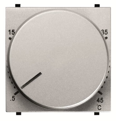 Терморегулятор механический с датчиком без рамки ABB Zenit 0С +45С N2240.3 PL серебро фото Терморегулятор механический с датчиком без рамки ABB Zenit 0С +45С N2240.3 PL серебро картинка